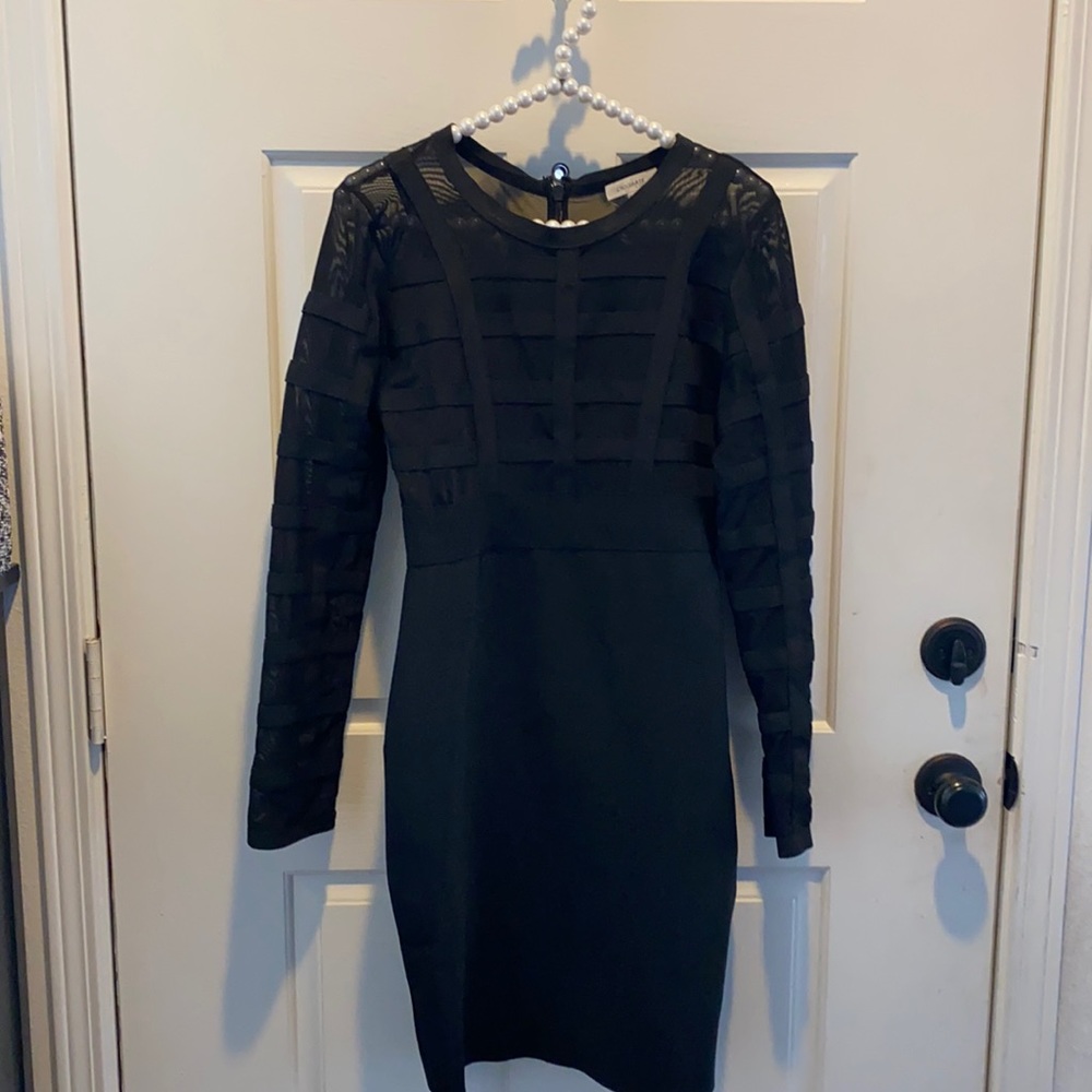 Women’s black cocktail dress